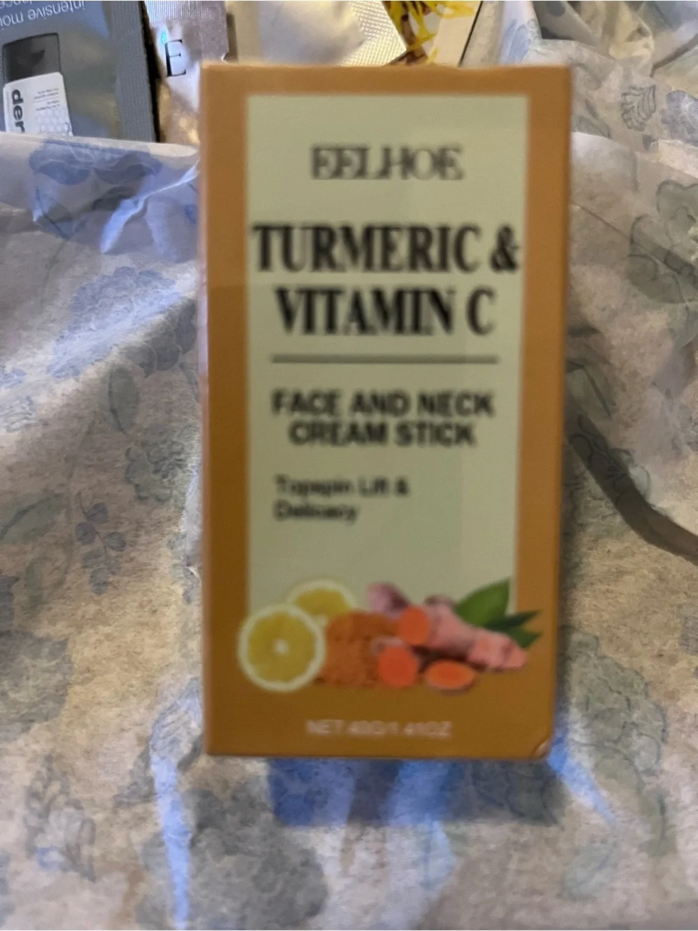 Turmeric & Vitamin C Face and Neck Cream Stick - Orange